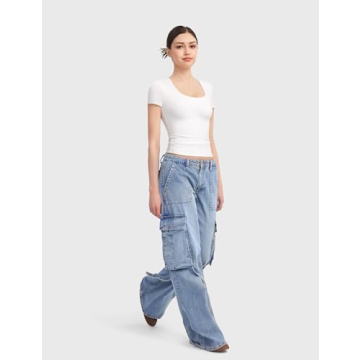 PUMIEY Scoop Neck T Shirt - Stylish & Versatile Summer Tee