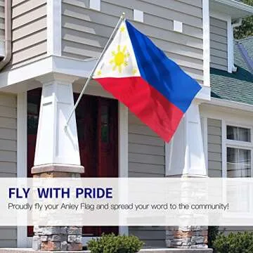 Anley Fly Breeze 3x5 Foot Philippines Flag - Vivid Color and Fade Proof - Canvas Header and Double S...