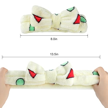 LAXIZAR Bow Headbands for Skincare and Spa Days