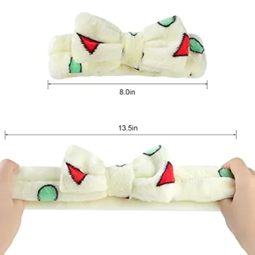 LAXIZAR Bow Headbands for Skincare and Spa Days