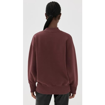 ANINE BING Women's Bradie Bing Sweatshirt Deep Burgundy