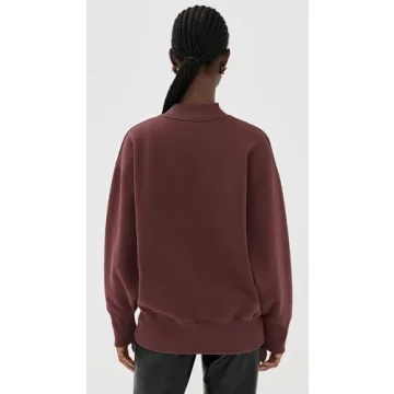 ANINE BING Women's Bradie Bing Sweatshirt Deep Burgundy
