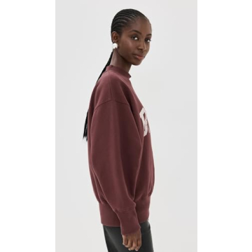 ANINE BING Women's Bradie Bing Sweatshirt Deep Burgundy