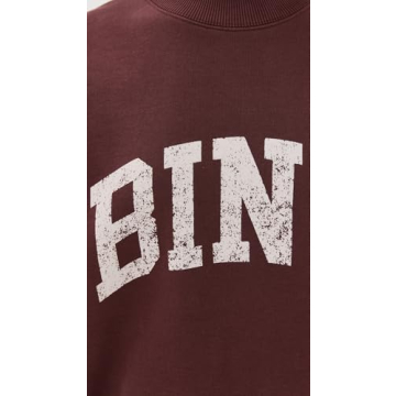 ANINE BING Women's Bradie Bing Sweatshirt Deep Burgundy