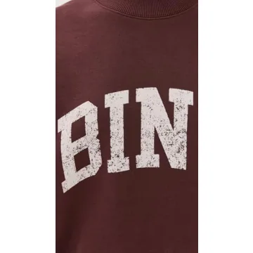ANINE BING Women's Bradie Bing Sweatshirt Deep Burgundy