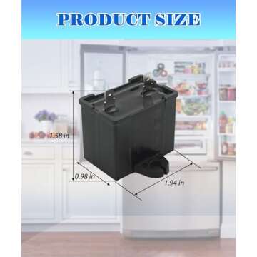 WR55X24064 Refrigerator Capacitor Fits For GE Refrigerator&Freezer Compressor Run Capacitor Replace WR55X20800,WR55X23731,WR62X20693,WR62X79,WR62X0079,WR62X10018, WR62X10040,WR62X10048,WR87X27279 ETC.