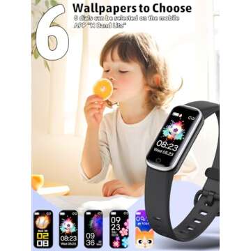 shylad Kids Fitness Tracker,Fitness Watch Waterproof Activity Tracker with HeartRate and Sleep Monit...