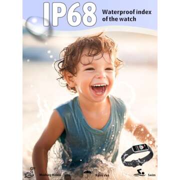 shylad Kids Fitness Tracker,Fitness Watch Waterproof Activity Tracker with HeartRate and Sleep Monitor,Stopwatch,11 Sport Modes,Great Gifts for Girls Boys Kids Age 6-13 Years Olds-Black