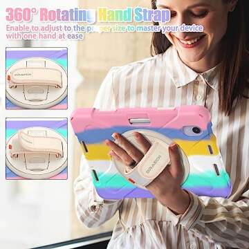 BRAECNstock iPad Mini 7/6 Kids Shockproof Case - Pink