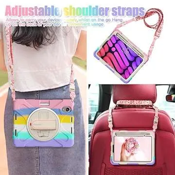 BRAECNstock iPad Mini 7/6 Kids Shockproof Case - Pink