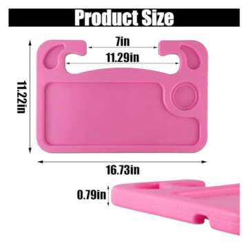 GLSOWEE Car Steering Wheel Tray, Computer Office Car Table Tray, Auto Steering Wheel Desk for Eating...