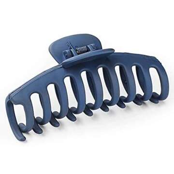 4 Pcs Acrylic Matte Hair Claw Clips Non Slip Hair Jaw Clips Large Hair Barrette Clamps Ponytail Holder Hair Accessories for Women Ladies Girls