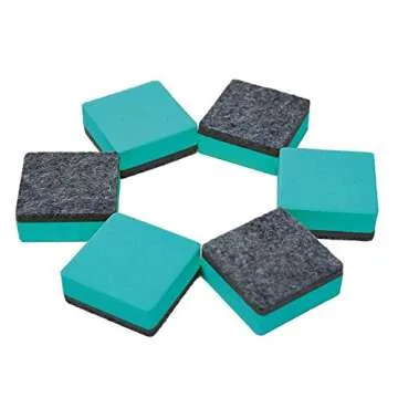OfficeMatters Cute Magnetic Dry Erasers - 24 Pack Green