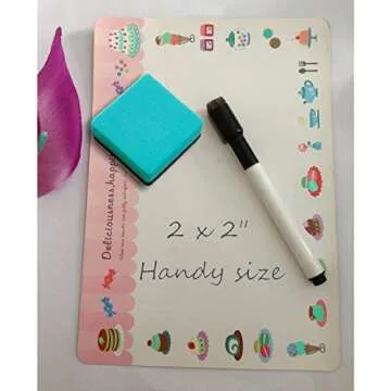 OfficeMatters Cute Magnetic Dry Erasers - 24 Pack Green