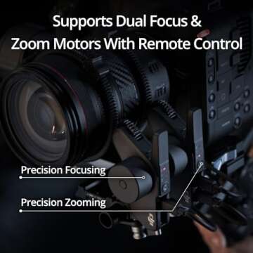 DJI RS 4 Pro Combo, 3-Axis Gimbal Stabilizer for DSLR & Cinema Cameras Canon/Sony/Panasonic/Nikon/Fujifilm, Native Vertical Shooting, 4.5kg/10lbs Payload, with Image Transmitter & Focus Pro Motor