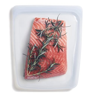 Stasher Platinum Silicone Food Grade Reusable Storage Bag - Eco-Friendly, Leakproof, and Versatile -...