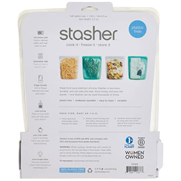 Stasher Reusable Silicone Storage Bag - Eco-Friendly and Versatile