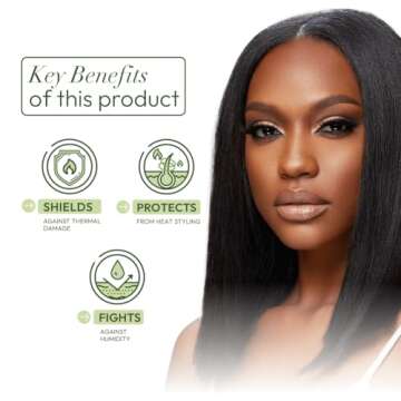 ORS Olive Oil Heat Protection Hair Serum infused with Coconut Oil for Restorative Shine - 6 ounces (Pack of 1)