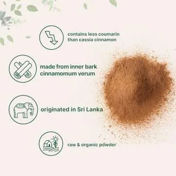 Organic Ceylon Cinnamon Powder for Cooking and Baking