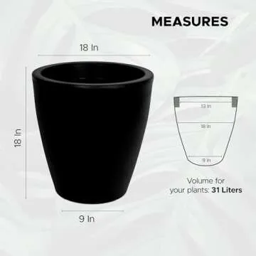 Elly Décor 17 inch Lightweight Planter for Garden