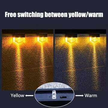 ONEASUN Solar Deck Lights 6 Pack,Fence Lights Outdoor Waterproof Led,Outside Step Lights for Backyar...