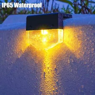 ONEASUN Solar Deck Lights Waterproof Outdoor 6 Pack