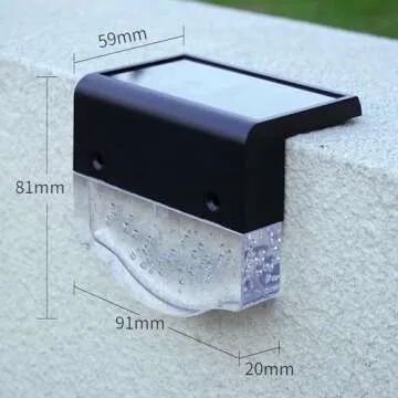 ONEASUN Solar Deck Lights Waterproof Outdoor 6 Pack