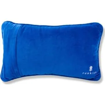 FURBISH Handmade Needlepoint Decorative Throw Pillow - More Wine - 9" x 15" - Small Embroidered Accent Pillow for Bed, Chair, Couch, Sofa - Aesthetic Room Decor