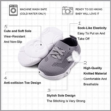 Stylish Baby Walking Shoes for Toddlers - Slip On Sneakers