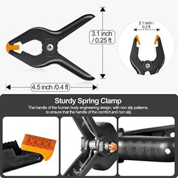 EMART Adjustable Photo Backdrop Stand Kit for Photography