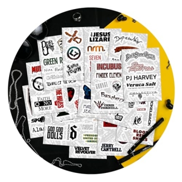 100Pcs Grunge Stickers - Durable Rock Band Decals for Any Occasion