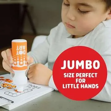 Chuckle & Roar - Dot Art Activity Kit - Mess free washable markers for preschoolers - Activity coloring book for kids ages 3 and up - Arts and crafts kit from Buffalo Games