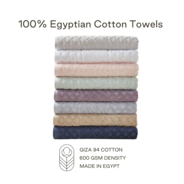 Luxurious MALEK Egyptian Cotton Towels - 6 Piece Set
