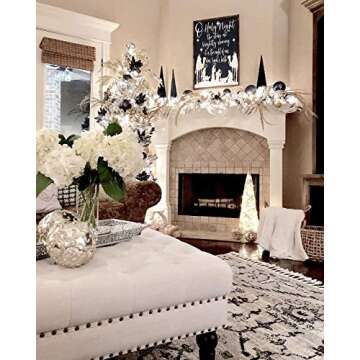 BELLEZE Modern 34 Inch Square Linen Ottoman with Caster Wheels, Contemporary Classic Footsool Bench with Button Tufted Top, Nailhead Trim, Wood Legs - Ravenna (Beige)