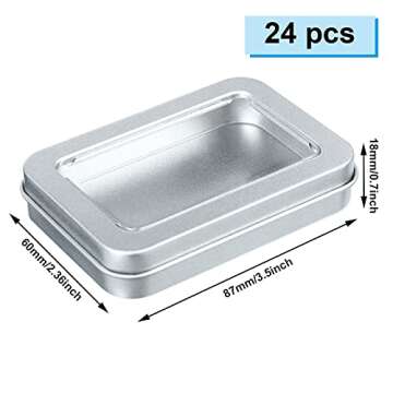 Rectangular Hinged Tins for Versatile Storage Solutions