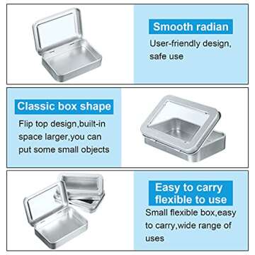 Rectangular Hinged Tins for Versatile Storage Solutions