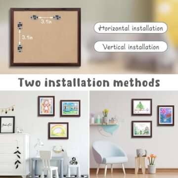 Golden State Art 10x12.5 Kids Art Frames Front-Opening Great for Kids Drawings, Artworks, Children A...