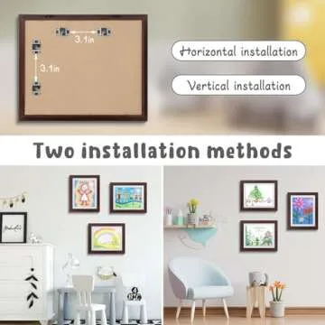 Golden State Art 10x12.5 Kids Art Frames Front-Opening Great for Kids Drawings, Artworks, Children A...