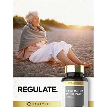 Carlyle Ultra Chromium Picolinate 1000mcg Vegan Supplement