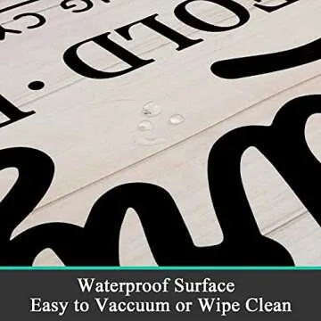 Pauwer Farmhouse Laundry Room Rug Runner 20"x59" Non-Slip