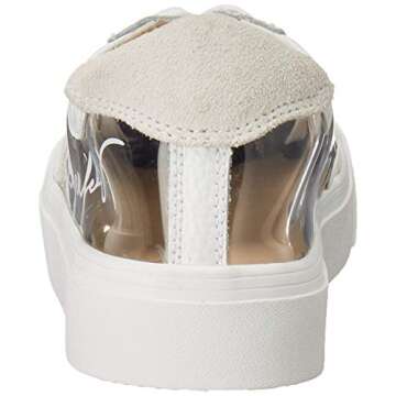 Karl Lagerfeld Paris Women's Clear White Sneakers for Style