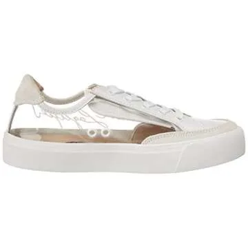Karl Lagerfeld Paris Women's Clear White Sneakers for Style