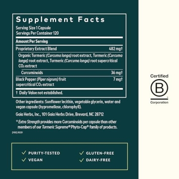 Support Joint Mobility with Gaia Turmeric Supreme Extra Strength