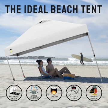 CROWN SHADES 10x10 Pop Up Canopy for Easy Outdoor Use