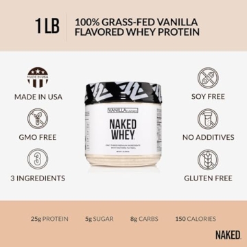 Naked Vanilla Whey Protein - Clean, All Natural Protein Powder