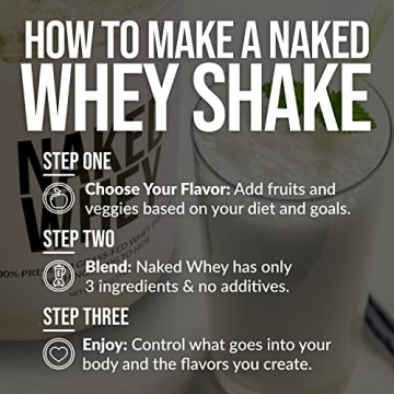 Naked Vanilla Whey Protein - Clean, All Natural Protein Powder
