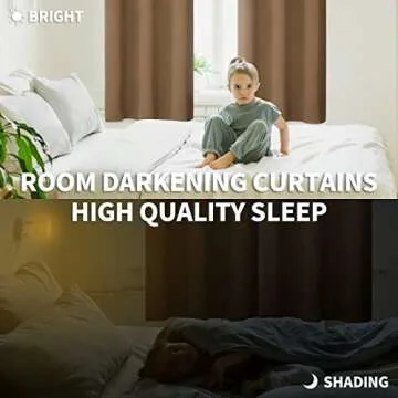 BGment Blackout Curtains for Living Room - Grommet Thermal Insulated Room Darkening Curtains for Bedroom, 2 Panels of 38 x 54 Inch, Taupe