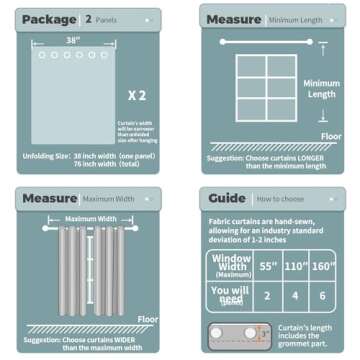 BGment Blackout Curtains for Living Room - Grommet Thermal Insulated Room Darkening Curtains for Bedroom, 2 Panels of 38 x 54 Inch, Taupe