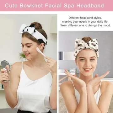 LADES Soft Skincare Headband – Adjustable & Comfortable Beauty Accessory
