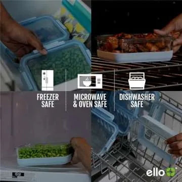 Ello Duraglass 3.4 Cup Meal Prep Set - 10 Packing Containers
